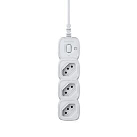 Protetor Eletrônico com 3 Tomadas Branco Intelbras