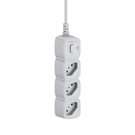 Protetor Eletrônico com 3 Tomadas Branco Intelbras