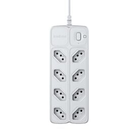 Protetor Eletrônico com 8 Tomadas Branco Intelbras