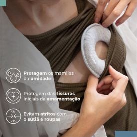 Protetor para Seios Serena Infanti - Mescla Claro