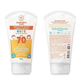 Protetor Solar Corpo e Rosto Kids Fps 70 120G Australian Gold