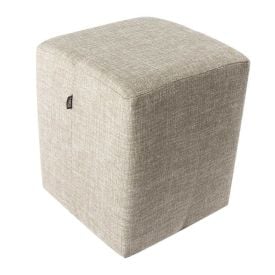 Puff Quadrado 38 cm Naturalle Havan Casa - Linho