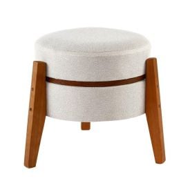 Puff Multiuso Jakarta 39X41cm Havan Casa - Marfim
