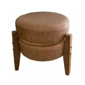 Puff Multiuso Jakarta 39X41cm Havan Casa - Marrom