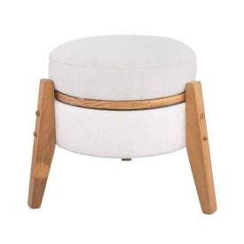 Puff Multiuso Jakarta 39X41cm Havan Casa - Off White
