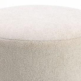 Puff Redondo 43 cm Viena Havan Casa - Natural