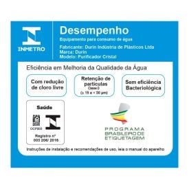 Purificador De Água Cristal Bica Baixa De Parede Búzios Durin - Branco