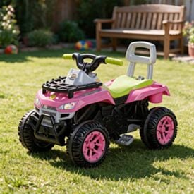 Quadriciclo Carro Cross Up Passeio e Pedal Calesita - Rosa