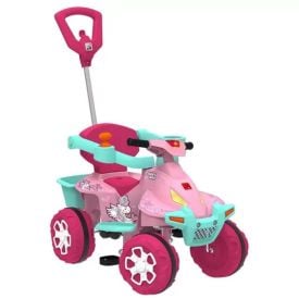 Quadriciclo Pedal e Passeio Smart Quad Rosa Bandeirante - 1220