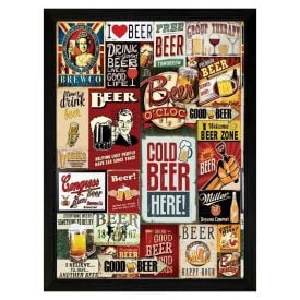 Quadro Retangular 33Cm Fx Quadros - Beer