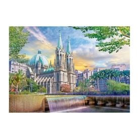 Quebra-Cabeça Catedral da Sé 1000 Peças Grow - 04554