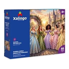 Quebra-Cabeça Jardim das Princesas Xalingo 60 Peças
