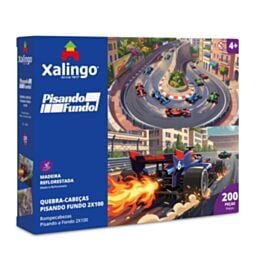 Quebra-Cabeça 2 em 1 Pisando Fundo Xalingo 200 Peças