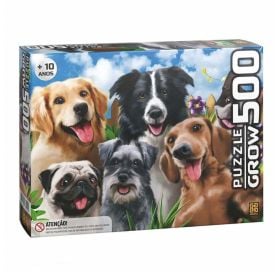 Quebra-Cabeça Selfie Pets 500 Peças Grow - 03742