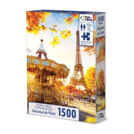 Quebra-Cabeça Carrosel de Paris 1500 Peças Pais & Filhos - 79247