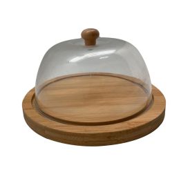Queijeira Havan Casa 20Cm - Bambu