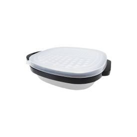 Ralador Quadrado com Pote Coletor Inox Havan Casa - Preto