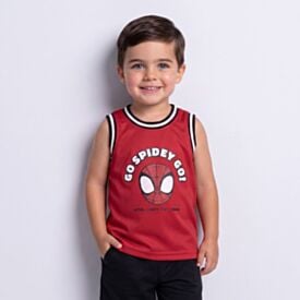 Regata Spidey Infantil 1 a 3 Anos Menino Marvel Vermelho