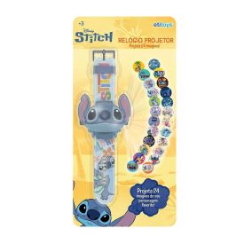 Relógio 3D Projetor Stitch Etitoys Luz e Diversão Kids