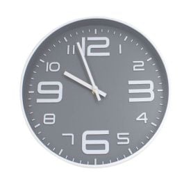 Relógio De Parede Branco E Cinza Havan Casa - 30cm