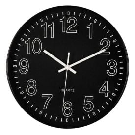Relógio De Parede Preto Havan Casa 30Cm - Branco