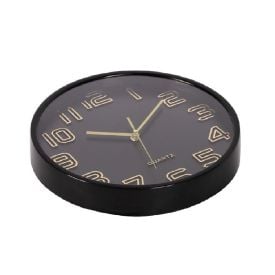 Relógio De Parede Redondo Havan Casa 30 Cm - Preto 