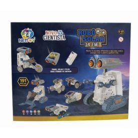 Kit Robô Solar 14 em 1 Novo Cientista Educativo Nettoy