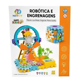 Blocos de Montar Rob&oacute;tica e Engrenagens Roda-Gigante Nettoy