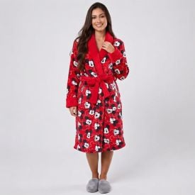 Roupão Adulto Unissex Disney Microfibra m - Mickey Vermelho