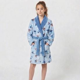 Roupão Infantil G Microfibra Disney - Stitch e Angel 2