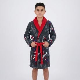 Roupão Infantil G Microfibra Disney - Spidey