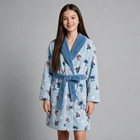 Roupão Infantil G Microfibra Disney - Stitch e Angel 2