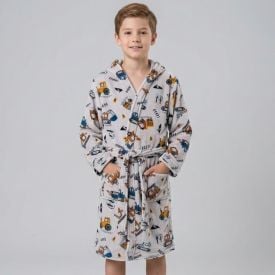 Roupão Infantil G Microfibra Lumini Havan Kids - Máquinas