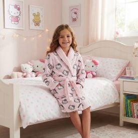 Roupão Infantil Hello Kitty m Sanrio - Hello Kitty
