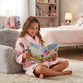 Roupão Infantil m Microfibra Disney - Minnie