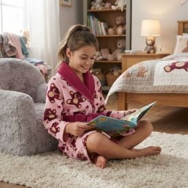 Roupão Infantil m Microfibra Disney - Lotso