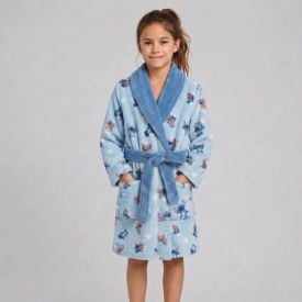 Roupão Infantil m Microfibra Disney - Stitch e Angel 2