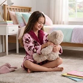 Roupão Infantil m Microfibra Disney - Lotso
