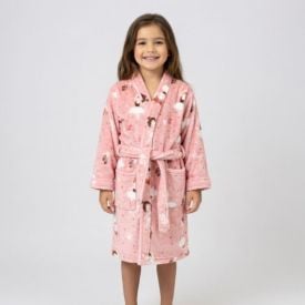 Roupão Infantil m Microfibra Lumini Havan Kids - Bailarina