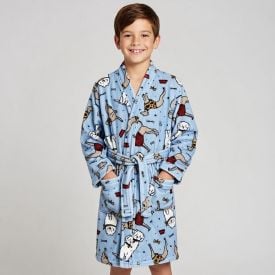 Roupão Infantil m Microfibra Lumini Havan Kids - Animais