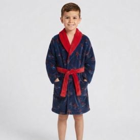 Roupão Infantil P Microfibra Disney - Spider Man