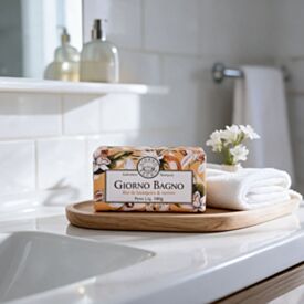 Sabonete Natural Giorno Bagno 180G - Flor de Laranjeira e Vetiver