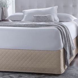 Saia Box Queen Matelada Veste Fácil Havan Casa - Areia