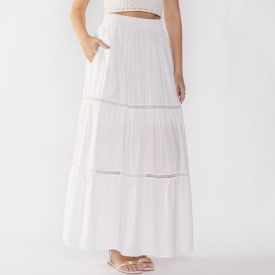 Saia Longa Feminina Com Detalhe Boby Blues