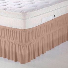 Saia Para Cama Box Solteiro Com Elástico 0,90X1,90M Solecasa - Areia