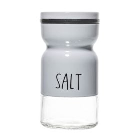Saleiro de Vidro com Tampa 120Ml Lyor - Branco