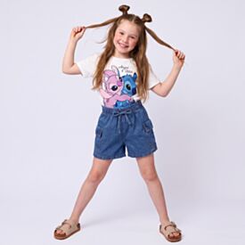 Short Cargo Infantil Menina 4 a 10 Anos Marmelada Jeans
