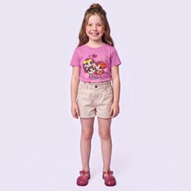 Short Clochard Infantil Menina 4 a 10 Anos Marmelada