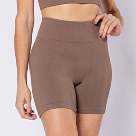 Short Feminino Fitness Sem Costura Scream Cacau