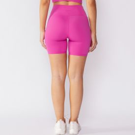 Short Fitness Feminino Com Cós Duplo Scream
